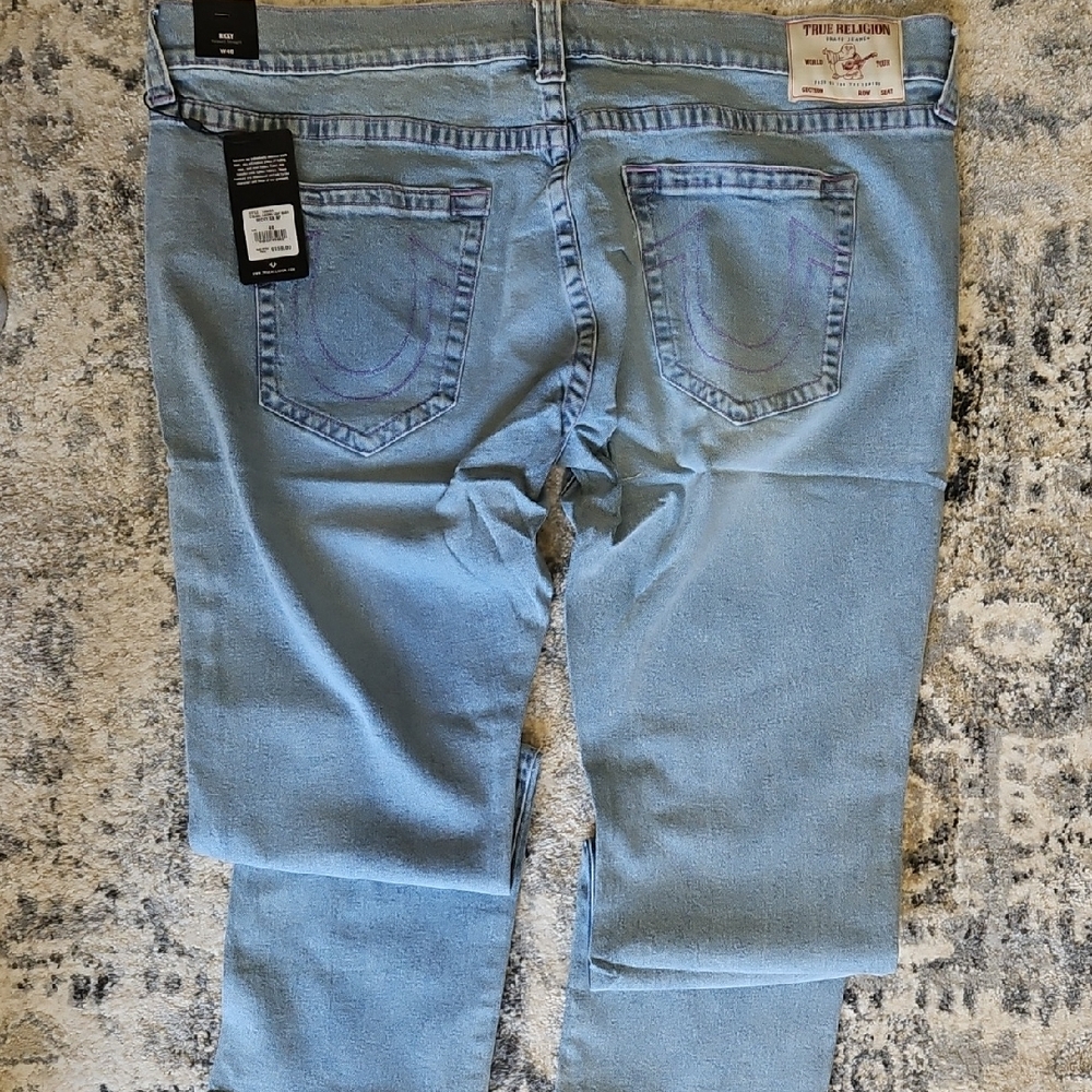 True Religion Sky Blue Relaxed Men's Jeans